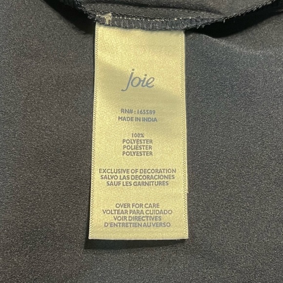 Joie Baltic Print Ruffle Smocked High Neck Sleeveless Mini Swing Dress Sz XXL - Picture 6 of 10